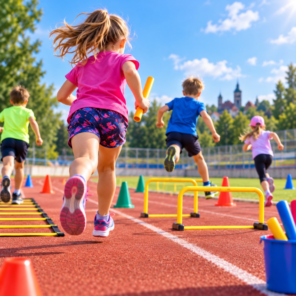 Wtorkowa lekkoatletyka - OSiR Kąty Wrocławskie (spotkanie pod salą gimnastyczną)